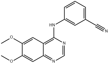 3-(6,7-dimethoxyquinazolin-4-ylamino)benzonitrile Structure