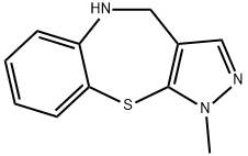 1-methyl-4,5-dihydro-1H-benzo[b]pyrazolo[4,3-f][1,4]thiazepine Struktur