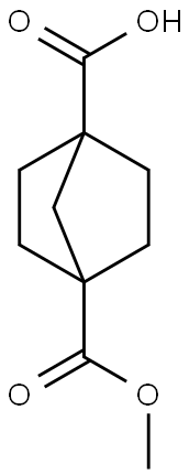 4-(Methoxycarbonyl)bicyclo[2.2.1]heptane-1-carboxylicacid Struktur