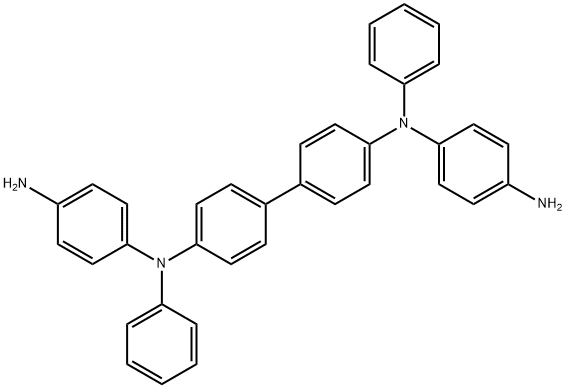 [1,1'-Biphenyl]-4,4'-diamine, N,N'-bis(4-aminophenyl)-N,N'-diphenyl- Struktur