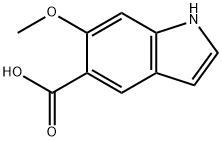 6-Methoxy-1H-indole-5-carboxylic acid Struktur