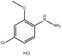 (4-Chloro-2-methoxy-phenyl)-hydrazine hydrochloride Struktur