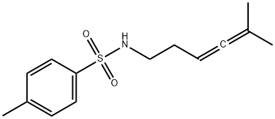 N-Toluenesulfonyl-5-methyl-3,4-hexadienylamine Struktur