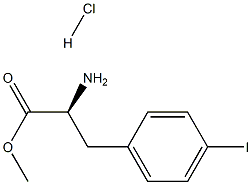 4-iodo--L- phenylalanine methyl ester,hydrochloride Struktur