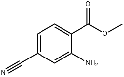 Methyl 2-amino-4-cyanobenzoate Struktur