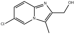 6-chloro-3-methyl-Imidazo[1,2-a]pyridine-2-methanol Struktur