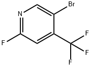 5-Bromo-2-fluoro-4-trifluoromethyl-pyridine Struktur