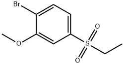 1-bromo-4-(ethylsulfonyl)-2-methoxybenzene Struktur