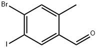 4-Bromo-5-iodo-2-methyl-benzaldehyde Struktur