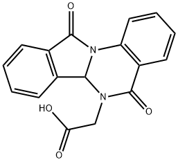 (5,11-Dioxo-6a,11-dihydro-5H-isoindolo[2,1-a]quinazolin-6-yl)-acetic acid Struktur