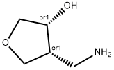 cis-4-(aminomethyl)oxolan-3-ol Struktur