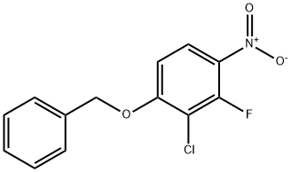 1-(Benzyloxy)-2-chloro-3-fluoro-4-nitrobenzene Struktur