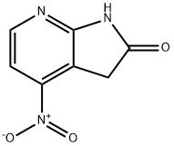 4-nitro-1H,2H,3H-pyrrolo[2,3-b]pyridin-2-one Struktur