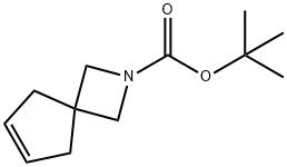 tert-butyl 2-azaspiro[3.4]oct-6-ene-2-carboxylate Struktur