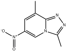 3,8-dimethyl-6-nitro-[1,2,4]triazolo[4,3-a]pyridine Struktur