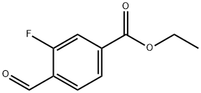 Ethyl 3-fluoro-4-formylbenzoate Struktur