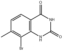 8-Bromo-7-methyl-1H-quinazoline-2,4-dione Struktur