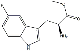 Tryptophan, 5-fluoro-, methyl ester Struktur