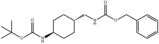 Trans-tert-butyl (4-(aminomethyl)cyclohexyl)carbamate Struktur