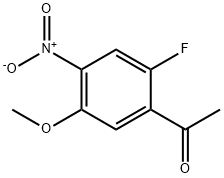 1-(2-Fluoro-5-methoxy-4-nitro-phenyl)-ethanone Struktur