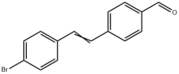 4-[2-(4-Bromophenyl)ethenyl]benzaldehyde Struktur