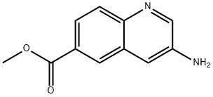 methyl 3-aminoquinoline-6-carboxylate Struktur