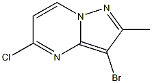 3-Bromo-5-chloro-2-methylpyrazolo[1,5-a]pyrimidine Struktur