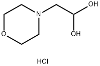 2-Morpholinoethane-1,1-diol hydrochloride Struktur