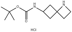 tert-Butyl 1-azaspiro[3.3]heptan-6-ylcarbamate hydrochloride Struktur