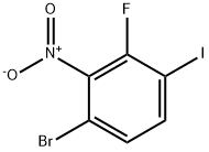 6-Bromo-3-iodo-2-fluoronitrobenzene Struktur