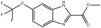 methyl 6-(trifluoromethoxy)-1H-benzo[d]imidazole-2-carboxylate Struktur