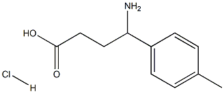 4-AMINO-4-(4-METHYLPHENYL)BUTANOIC ACID-HCL Struktur