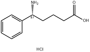 (R)-5-Amino-5-phenylpentanoic acid hydrochloride Struktur