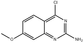 4-氯-7-甲氧基-2-喹唑啉胺 結(jié)構(gòu)式