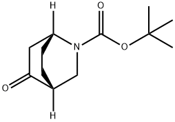 tert-butyl (1R,4R)-5-oxo-2-azabicyclo[2.2.2]octane-2-carboxylate Struktur