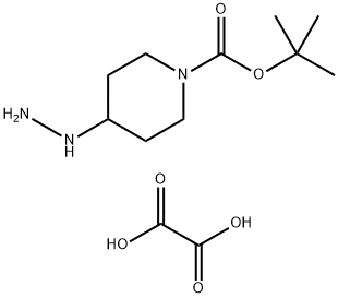 tert-butyl 4-hydrazinylpiperidine-1-carboxylate 1/2oxalic acid Struktur