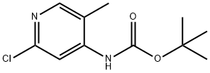 tert-butyl 2-chloro-5-methylpyridin-4-ylcarbamate Struktur