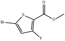 methyl 5-bromo-3-fluorothiophene-2-carboxylate Struktur