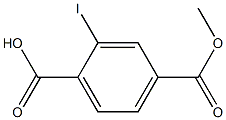 2-Iodo-4-(methoxycarbonyl)benzoic acid Struktur