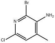 2-Bromo-6-chloro-4-methyl-pyridin-3-ylamine Struktur