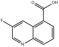 3-fluoroquinoline-5-carboxylic acid Struktur