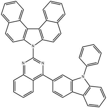 7-(4-(9-phenyl-9H-carbazol-2-yl)quinazolin-2-yl)-7H-dibenzo[c,g]carbazole Struktur