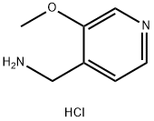 (3-Methoxypyridin-4-yl)methanamine hydrochloride Struktur