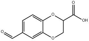 6-formyl-2,3-dihydrobenzo[b][1,4]dioxine-2-carboxylic acid(WXG03141) Struktur