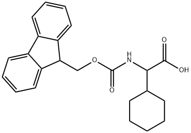 a-(Fmoc-amino)-cyclohexaneacetic acid Struktur