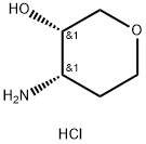 (3S,4S)-4-aminooxan-3-ol hydrochloride Struktur