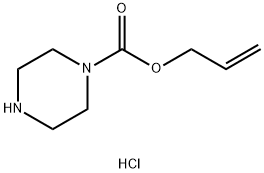 allyl piperazine-1-carboxylate hydrochloride Struktur