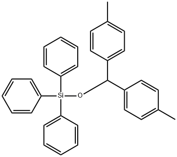 (DI(P-TOLYL)METHOXY)TRIPHENYLSILANE Struktur