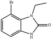 7-bromo-1-ethyl-2,3-dihydro-1H-1,3-benzodiazol-2-one Struktur