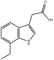 2-(7-ethyl-1H-indol-3-yl)acetic acid Struktur